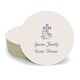 Floral Cross Round Coasters Image 2 of 3